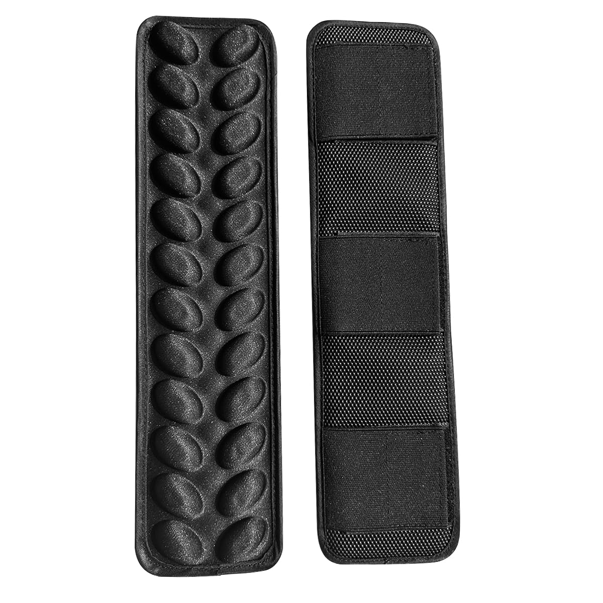 Lot de 2 coussinets de bandoulière amovibles. Rembourrage de sangle de sac à dos avec coussin d'air, décompression anti-gravité, ventilation et dissipation de la chaleur (noir)