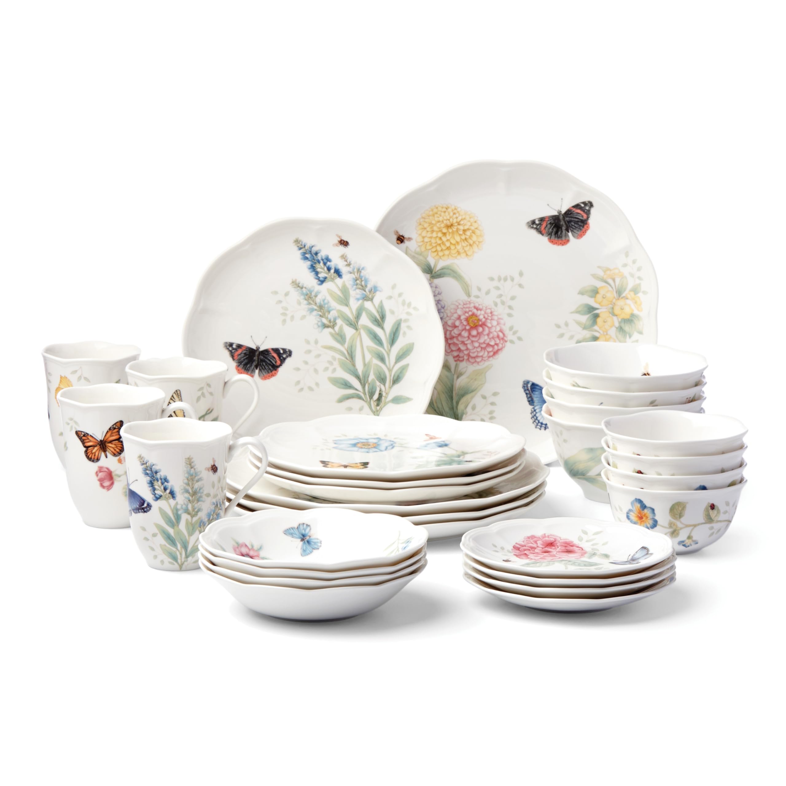 Butterfly Meadow Butterfly Plates Asda Home Sellers Dinner Sets