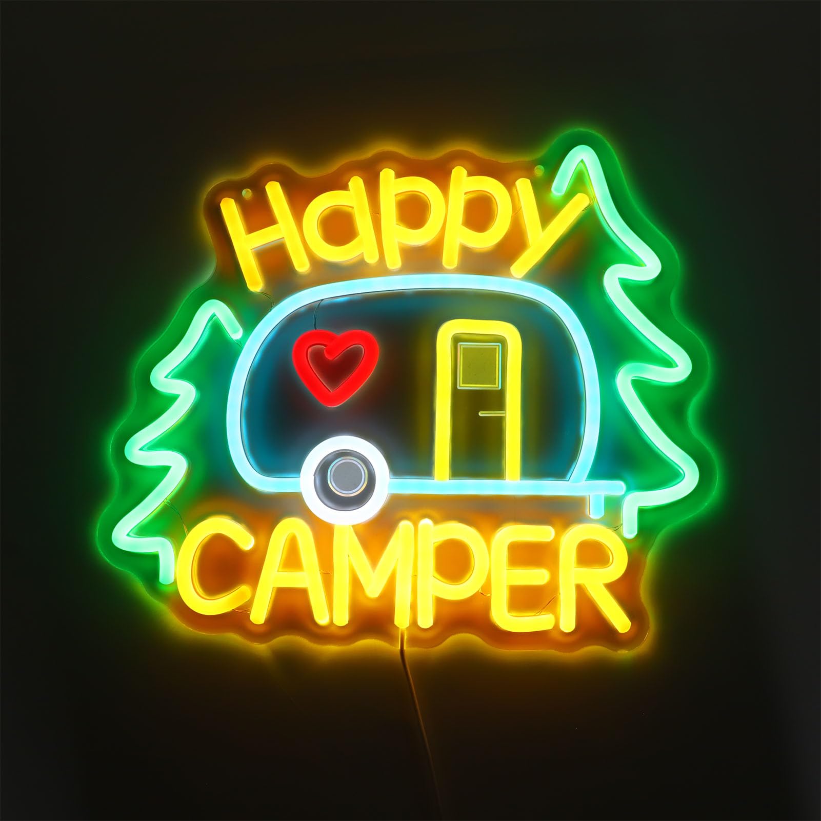Cryfokt USB Powered Camping Neon Light for Outdoor