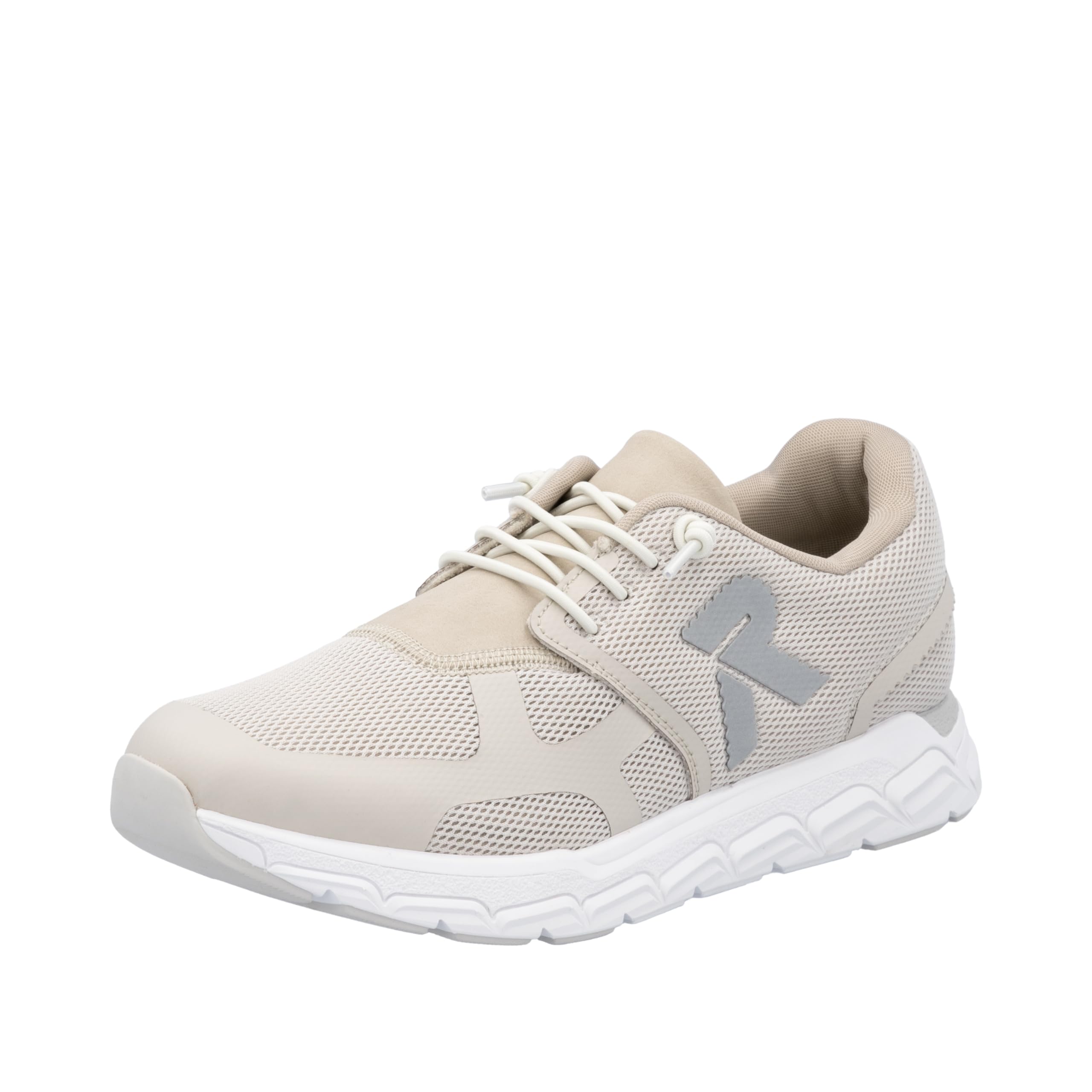 Rieker Low Trainers, White, Beige 60, 4 UK