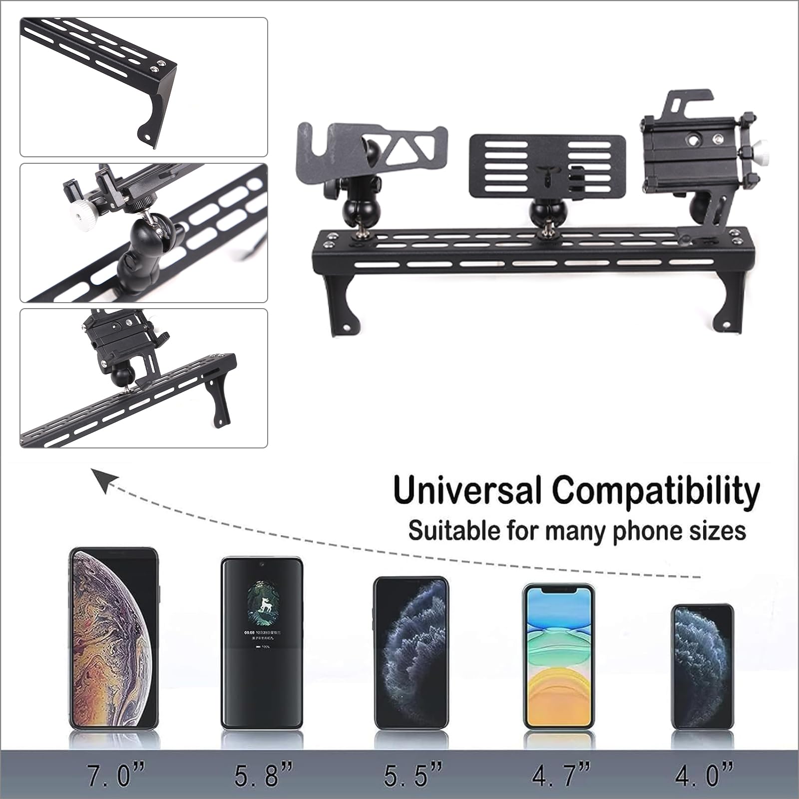 Compatibile con Ineos Grenadier 2020-2024 Supporto per telefono cellulare con controllo centralizzato per auto con supporto GPS per walkie talkie (stile A)