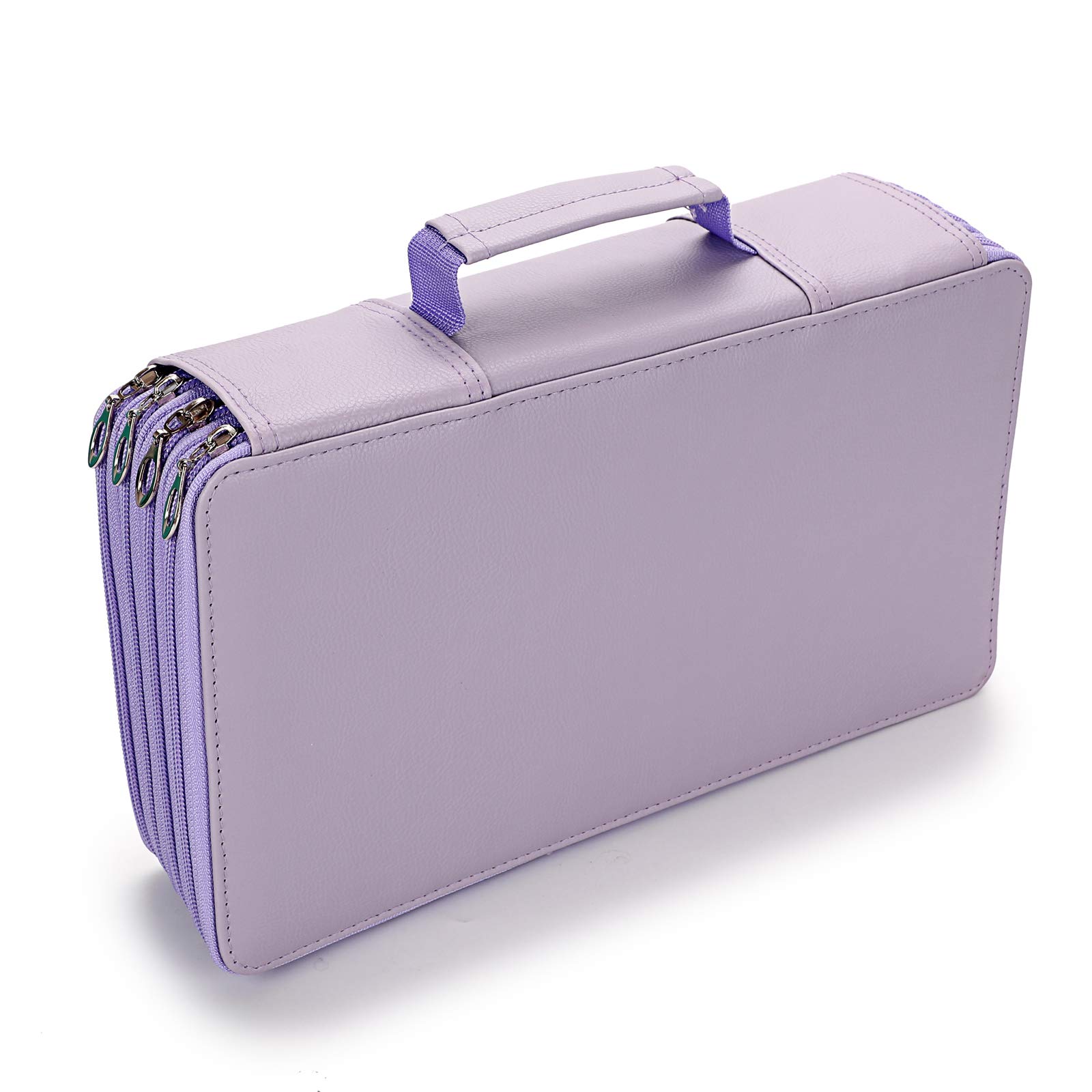 BSTKEY - Astuccio per matite colorate, in poliuretano, 300 pezzi, colore: viola