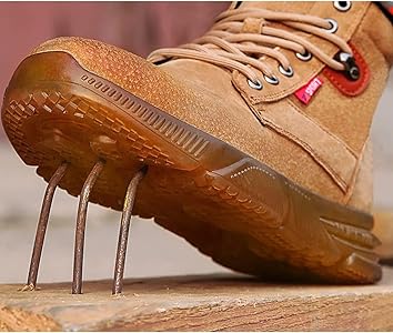 Amazon | [GOODIWAN] 安全靴 安全シューズ 豚革 レザー ショート