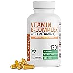Bronson Vitamin B Complex with Vitamin C - Immune Health, Energy Support & Nervous System Support - Non-GMO, 120 Vegetarian Capsules