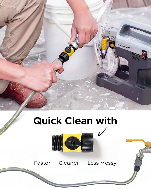 InoKraft NEO Airless Paint Sprayer Kit for House Painting, DIY Beginners' Choice with Accessories Storage Space, Lightweight Design, Quick Clean for Home Interior and Exterior Furniture and Fences by InoKraft - Image 6