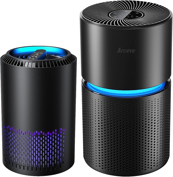 AROEVE Air Purifiers(MK01Black) with Sleep Mode Speed