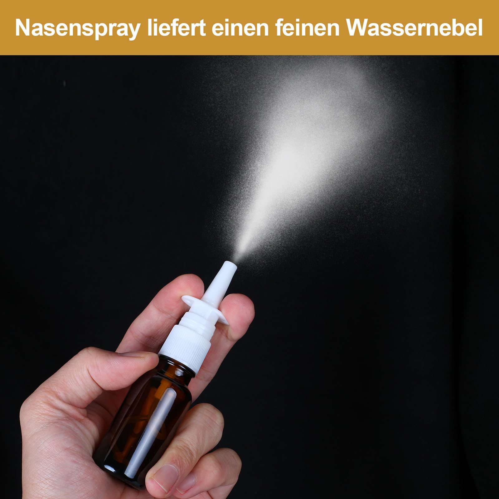 4 Pezzi Bottiglia Spray Nasale, 10ml Flaconi Spray Nasale, Riutilizzabile Spruzzatori Nasali Vuoti, Fine Vetro Nebulizzatore Spray per Profumi, Oli Essenziali, Soluzione Salina
