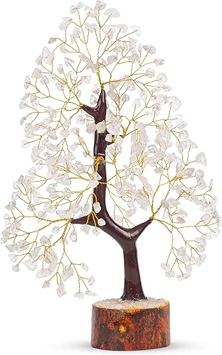 Miniatura 2 de YUVDIPR Árbol de dinero de cuarzo transparente Buda, bonsái, chakras, curación, buena suerte, decoración del hogar, habitación de Buda, regalo de