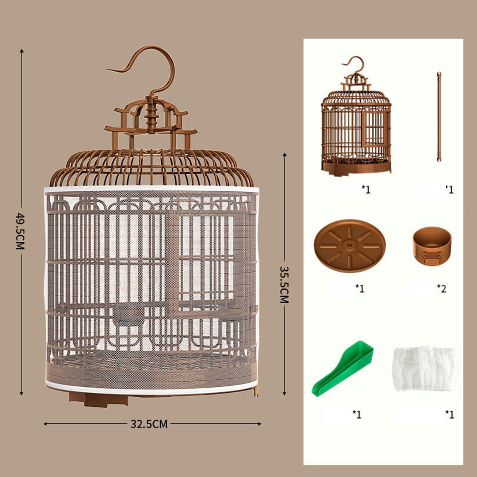 Jaula de Lujo para pájaros, Jaula Grande Colgante para periquitos, agapornis, cacatúas, c
