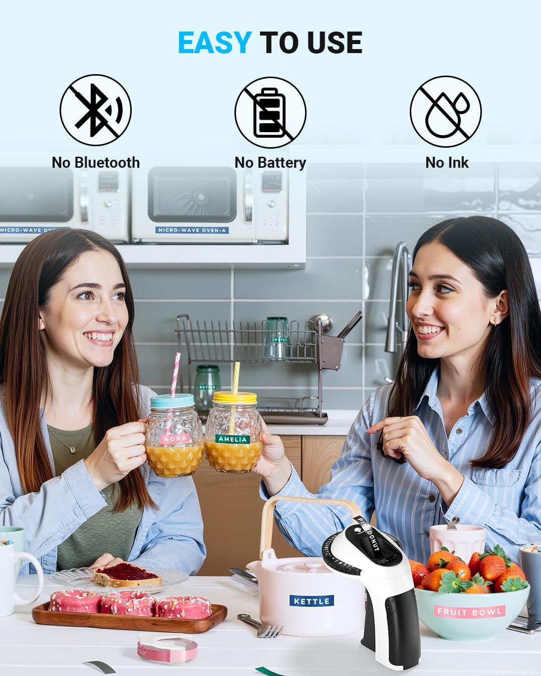 Phomemo Embossing Label Maker, Scrapbook Supplies, Vintage Embossed Label Maker for Junk Journal, Retro Embosser Labeler for Old School Label Makers Waterproof for Home Office Kids DIY Crafting -Black