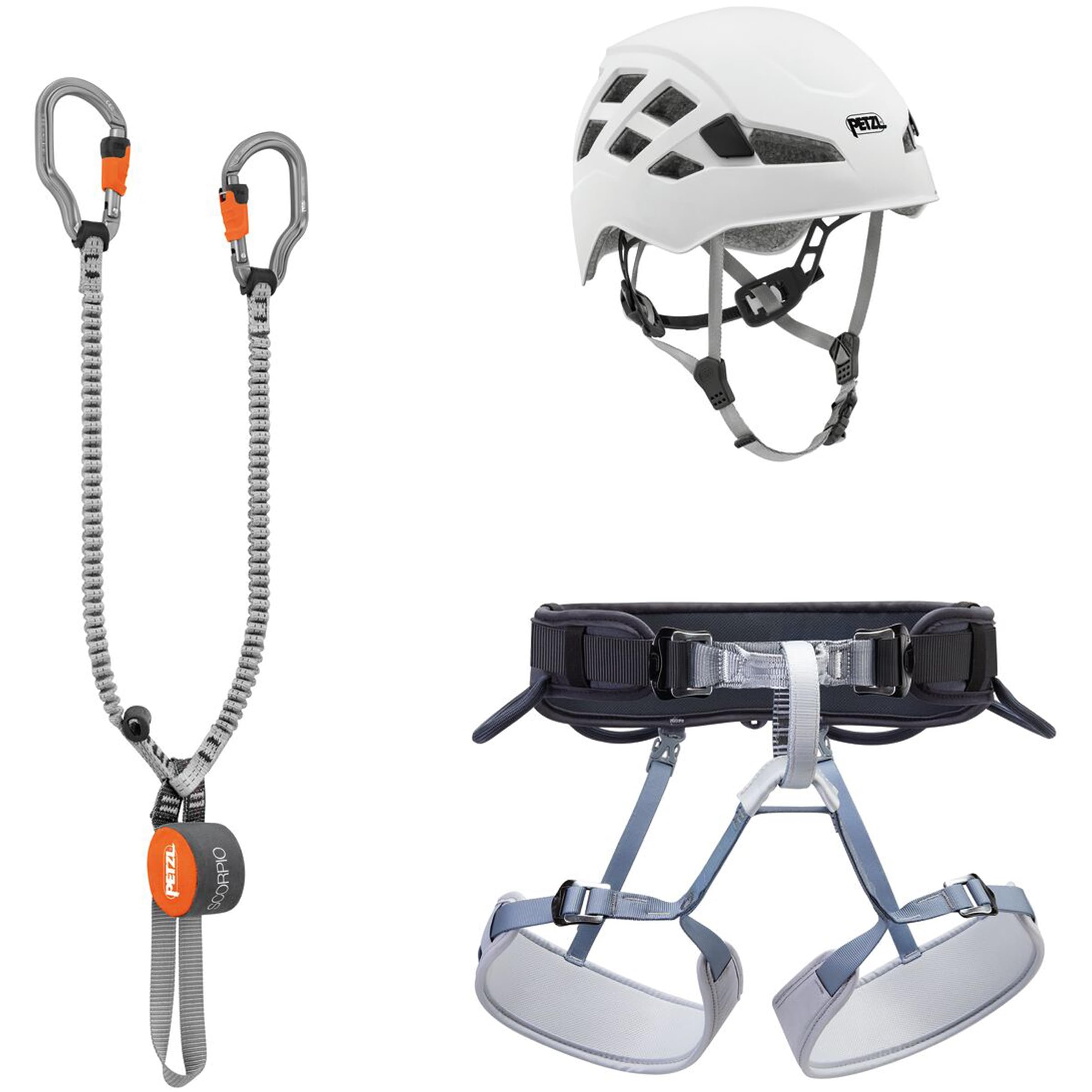 PETZL Unisex Kit Via Ferrata Vertigo Kit Complet de Via ferrata, NoColor, 76-​107cm