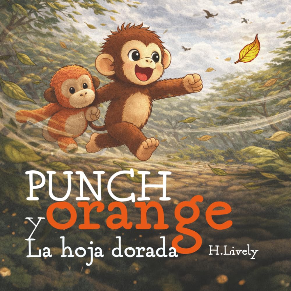 Punch y Orange. La hoja dorada: Un cuento infantil para dormir sobre aventura, amistad y encontrar el camino a casa.