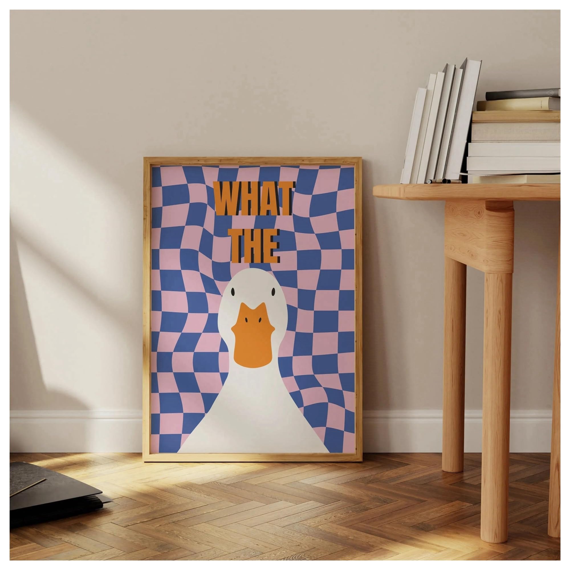 Cuadro sobre lienzo de patos divertidos para decorar tu dormitorio con un toque moderno
