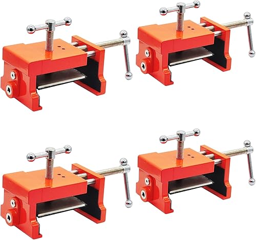 Abrazaderas de gabinete, abrazaderas para carpintería, abrazaderas de marco facial para instalar armarios con dos tornillos laterales ajustables y
