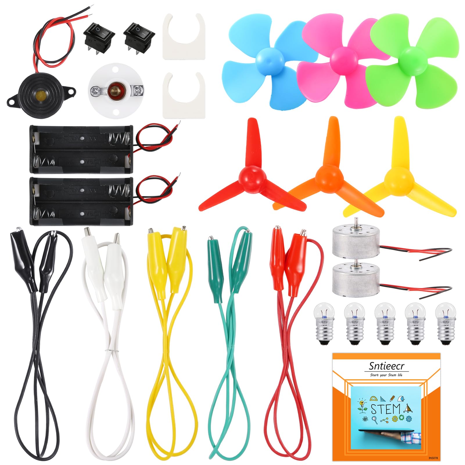 Sntieecr Electric Circuit Kit for Kids Ages 8-12, Electrical Circuits Science Project, Educational STEM Kits