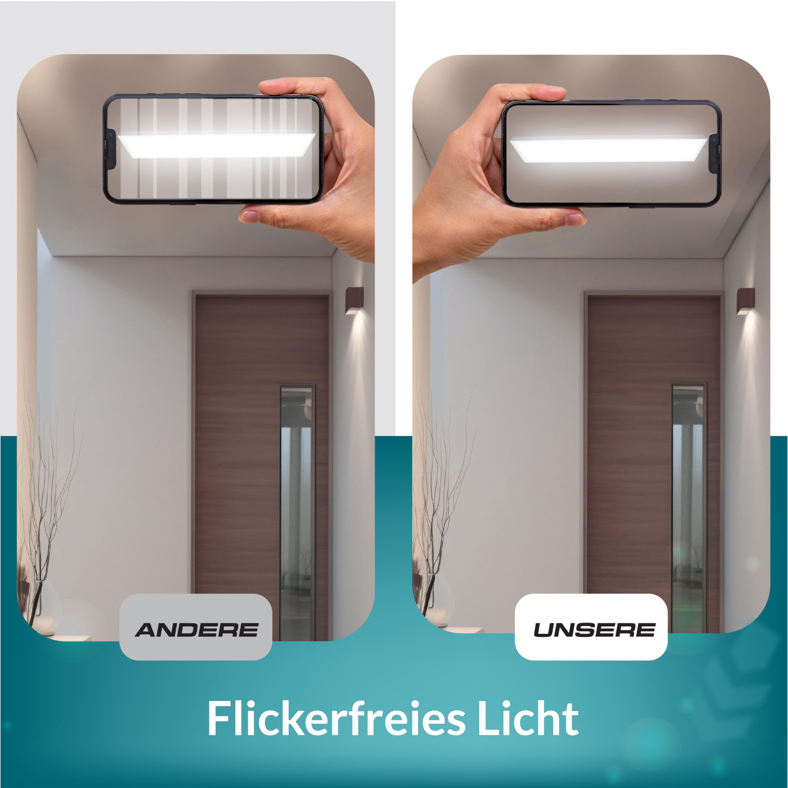 LUXULA LED Deckenleuchte lang 120cm - 36W, 4000K Neutralweiß, 3600lm – LED Panel 120x30cm inkl. 230V Netzteil – Flache LED Deckenlampe für Wohnzimmer, Schlafzimmer, Küche, Büro - 120x30x6,4cm