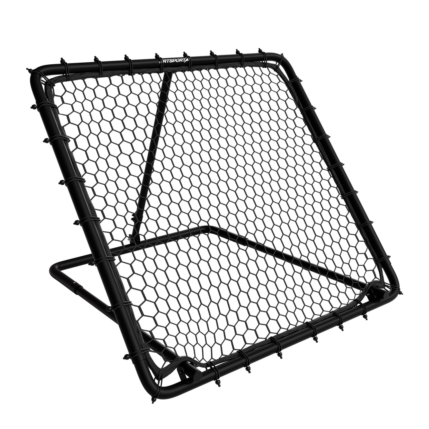 ArtSport Fußball Rebounder Power Pass - Verstellbar & stabil - Perfekt für Training - Indoor Outdoor Trainingszubehör - Netz Prellwand Kinder