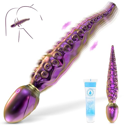 Realistic Tentacle Vibrator Sex Toys - 8.6”Adult Toys Octopus Vibrators Monster Dildo with 10 Vibrating Modes for G-Spot Anal Vagina Nipple Stimulation, Silicone Dildo Sex Toys for Women Couples Pleasure