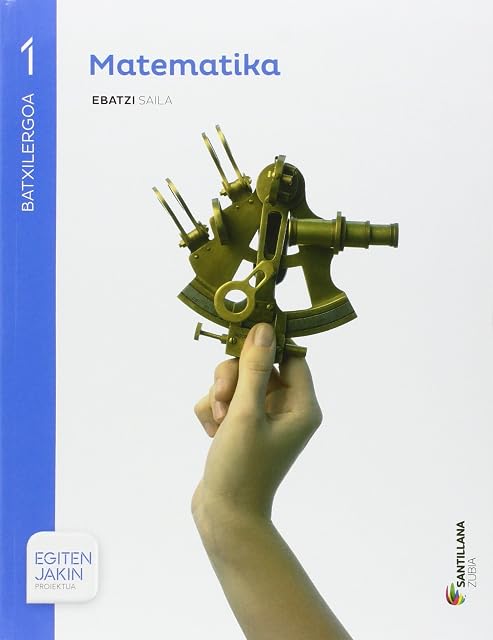 Portada de Matematicas 1º Bachillerato Egiten Jakin Eusk Ed 2015