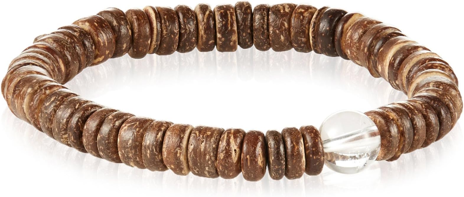MHart Quartz & Coconut Shell Bead Bracelet