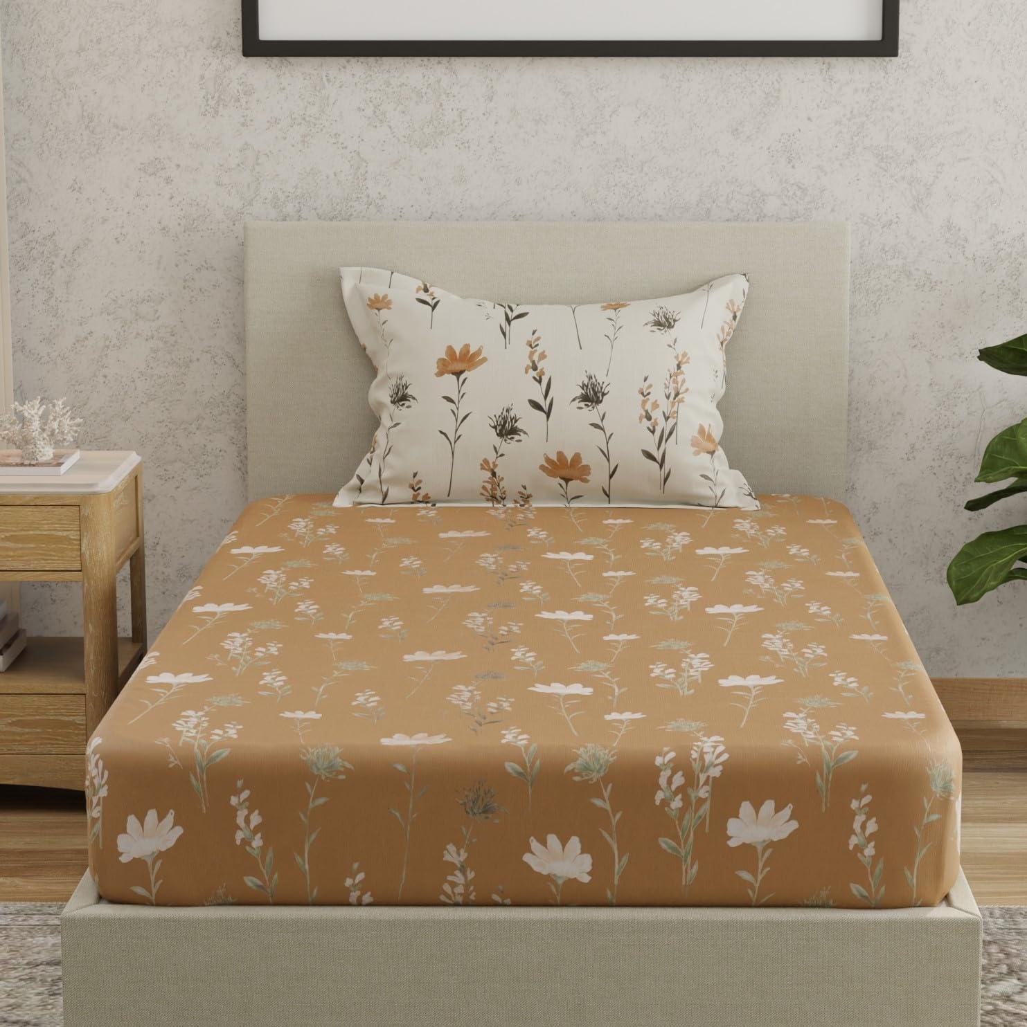 HUESLAND Cotton Bed Sheet Set - King Size -21 HUESLAND Cotton Bed Sheet Set - King Size -21
