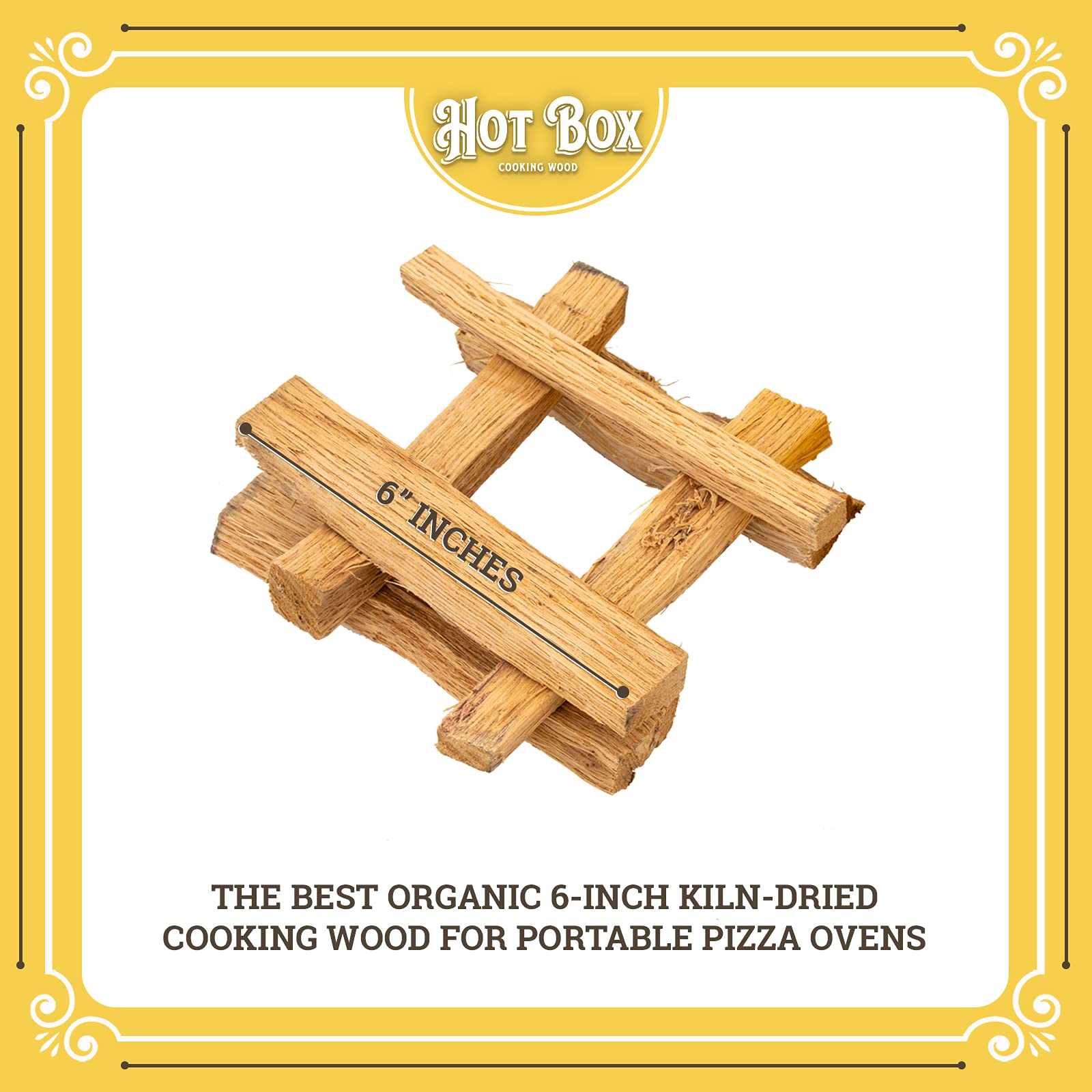 Buy KilnDried Oak Cooking Wood 6 Inch, MiniCut Logs For Portable