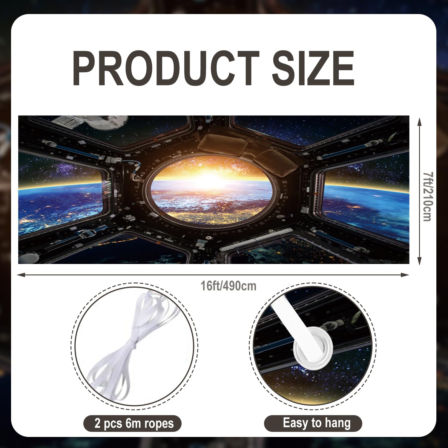 Amazon.com: DORCEV 7x16ft Spaceship Interior Garage Door Decor