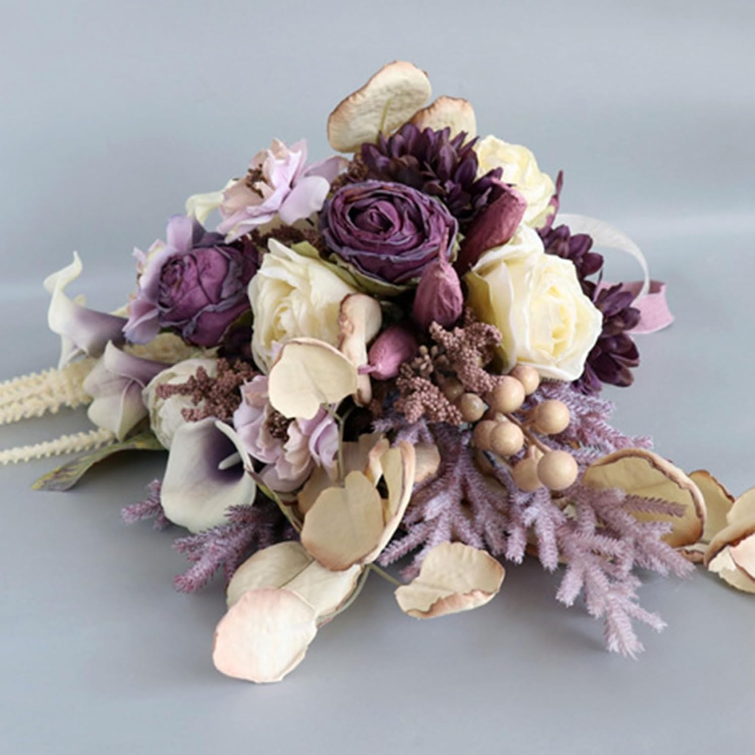 ハンドブーケ繊細なハンドブーケ花嫁のための結婚式のテーブルセンターピース造花