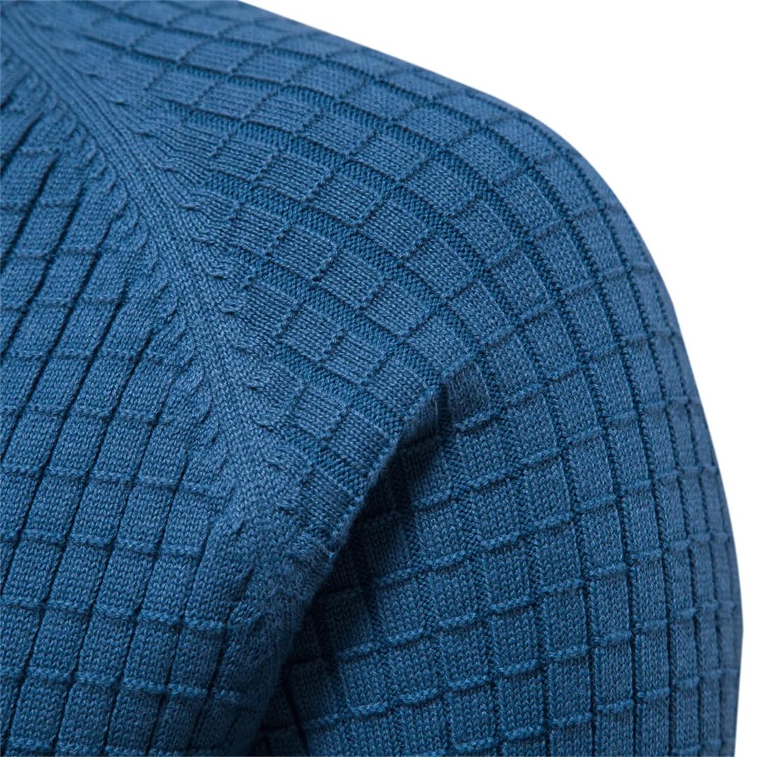 Uomini Maglioni Tinta unita Scollo a V Mesh Pullover Inverno Maglioni di Base per