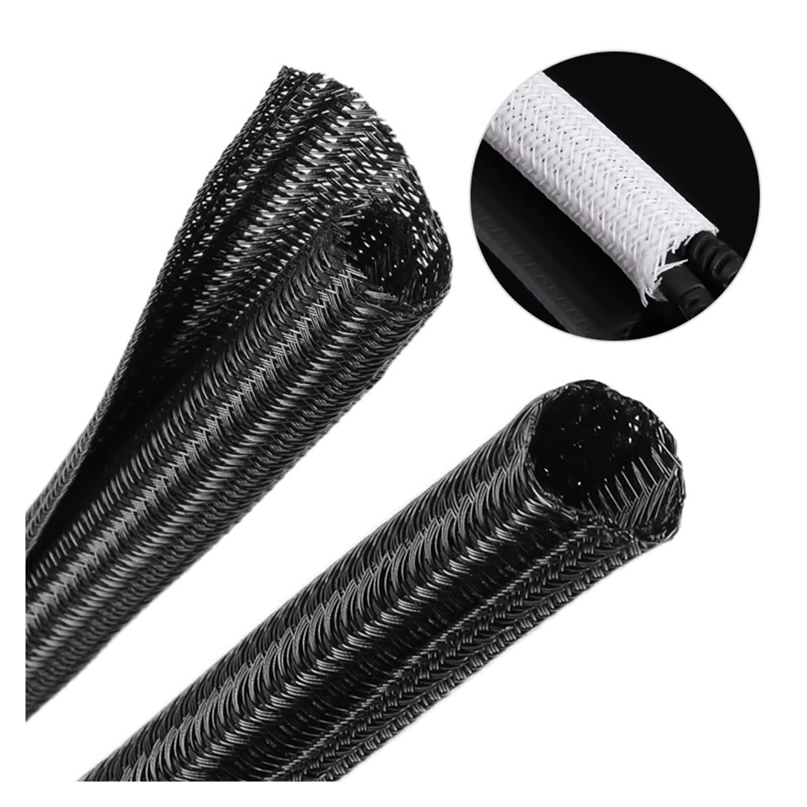 Rozszerzalna tuleja kablowa o długości 1/5 metra, pleciona z PET, samozamykająca(13mm-5 meters)