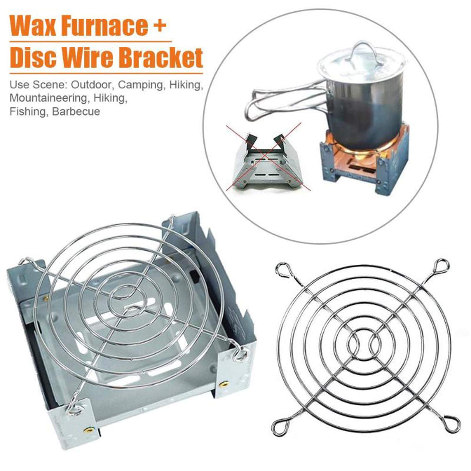 Réchaud de camping à alcool, batterie de cuisine de camping ultralégère à mini brûleur extérieur portable pour camping en plein air, randonnée, sac à dos, pique-nique