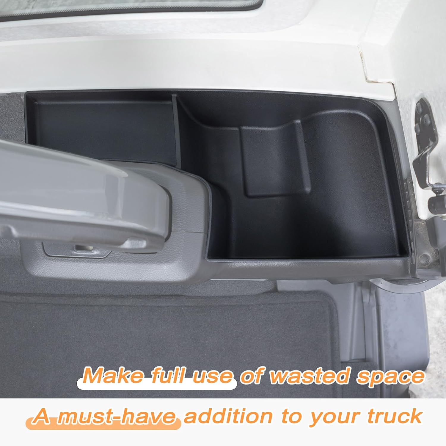 Passenger Side Wheel Well Storage Bin Rear Trunk Organizer Tray Compatible with 2018-2022 2023 Jeep Wrangler JL JLU 4-Door Accessories Rear Trunk Cargo Extra Storage Box(Soft TPU Material, Anti Noise)