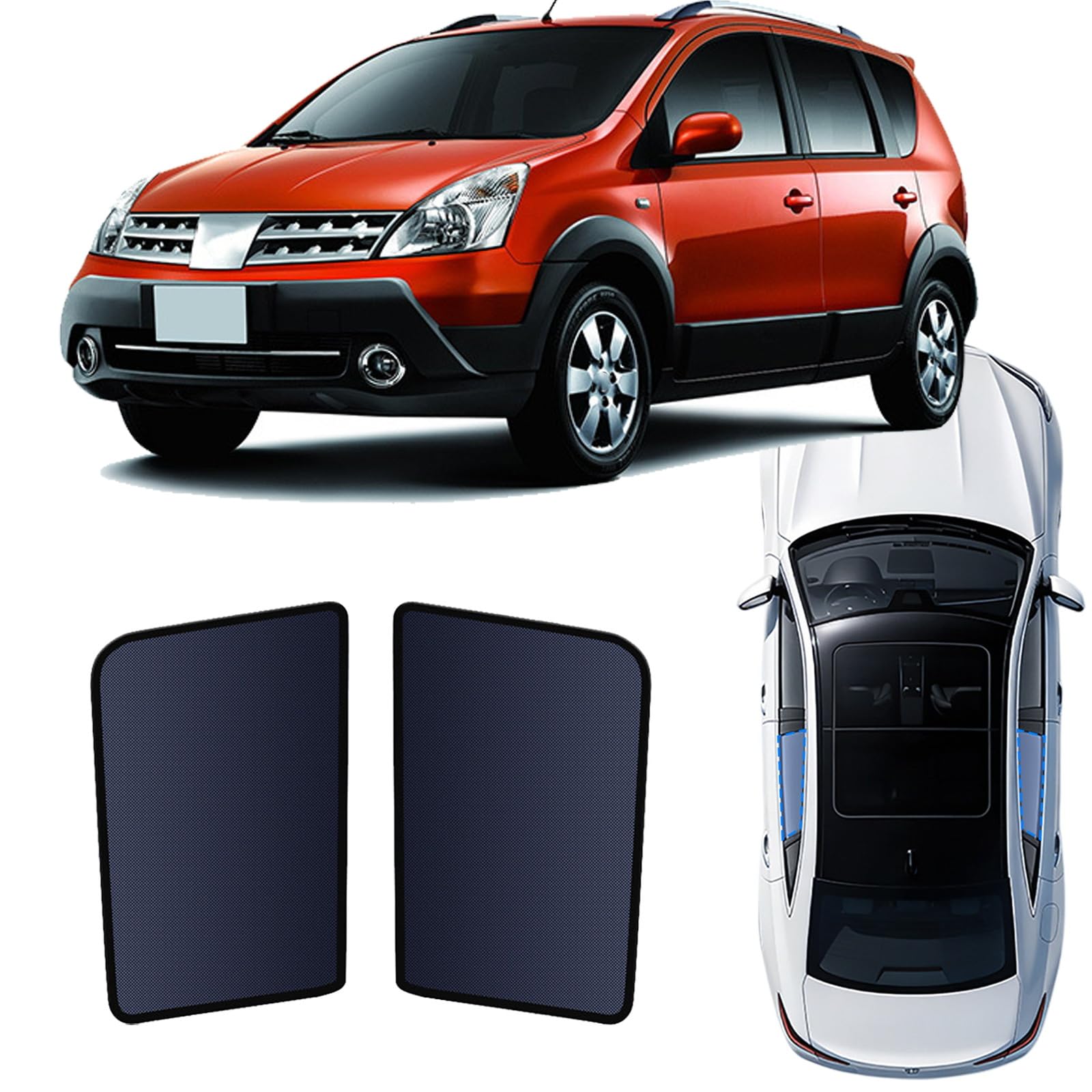 Pare-soleil voiture pour Nissan Livina 2007-2012 magnétique et isolant