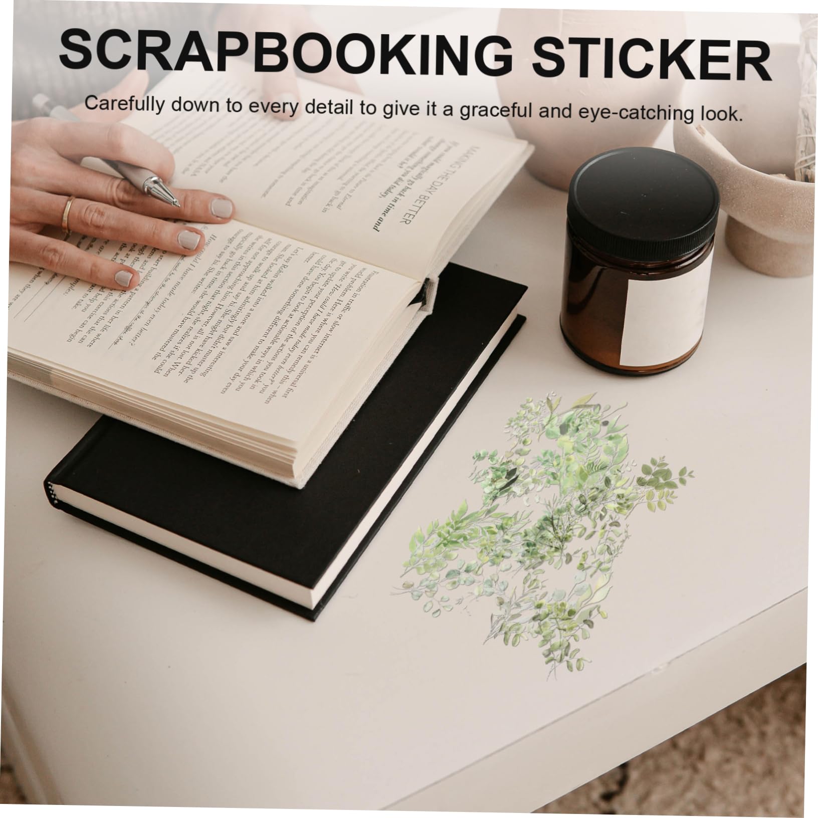 NUOBESTY 24paquetes Pegatinas De Para Scrapbooking De Manualidades Aesthetic De Stickers Para Álbumes y Para Proyectos y
