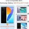 Case for Samsung Galaxy S20 Plus Mobile Phone Case Upgraded Camera Protection Shockproof Scratch-Resistant Fingerprint Non-Slip Drop Protection Protective Case Supports Wireless Charging for S20+ (Black)