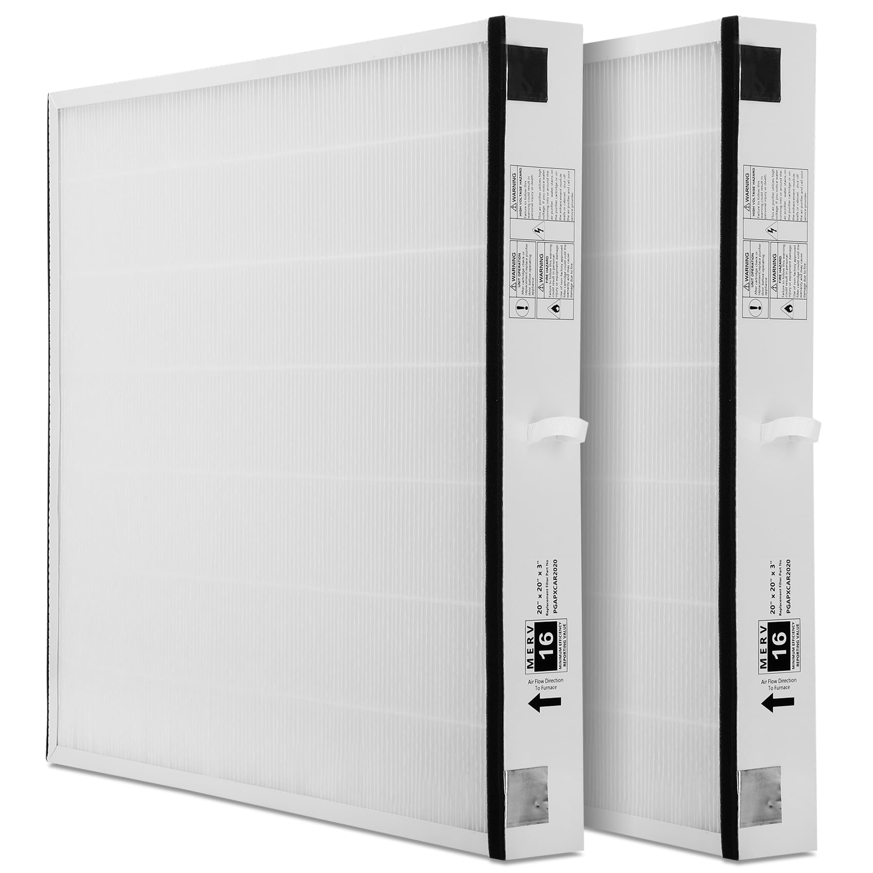 Pack of 2 PGAPXCAR2020-A02 Replacement Cartridge, AGAPXCAR2020 Filter Perfectly Fit with Bryant/Carrier Furnace PGAPXCAR2020, 20x20x3 Inches PGAPXCAR2020-A02 Replacement Filter