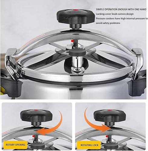 Miniatura 3 de Olla a presión, olla a presión a prueba de explosiones con olla de enlatado de doble fondo para estufa de gas cocina de inducción (3L)