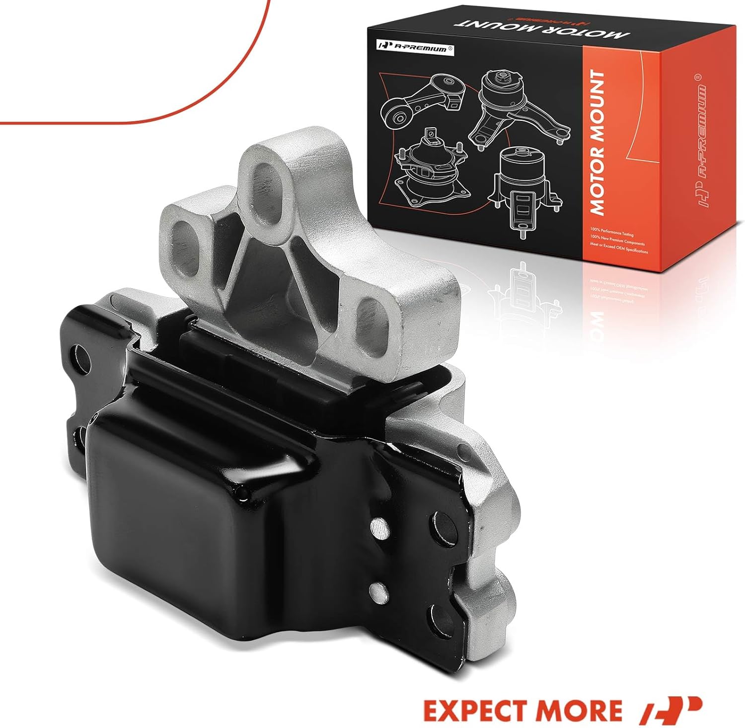 A-Premium Transmission Mount Compatible with Volkswagen Passat 2012-2018, R32 2008 & Audi A3 Quattro 2006-2009, TT 2008-2009, TT TTS Quattro, 2.0L 3.2L 3.6L