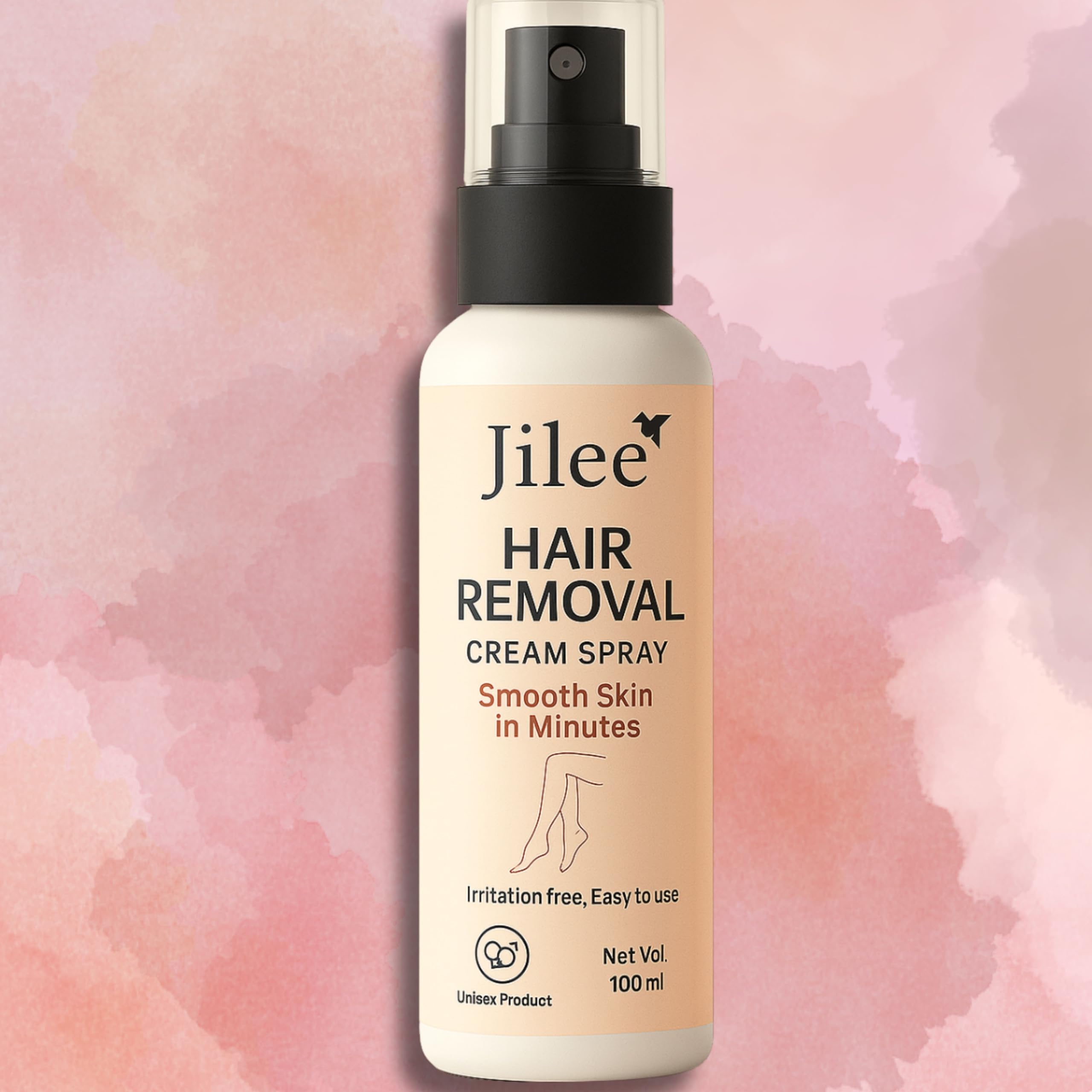 Hair Removal Cream Spray For Men, Painless Body Hair Removal Spray For Chest, Back, Legs & Under Arms. Best result. 100ml