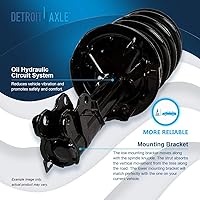 Vista 175 de Detroit Axle - Kit de suspensión delantera de 10 piezas para Chevy Aveo Aveo5 Pontiac G3 Wave 2 Ready Struts Assembly 2 Enlaces de barra