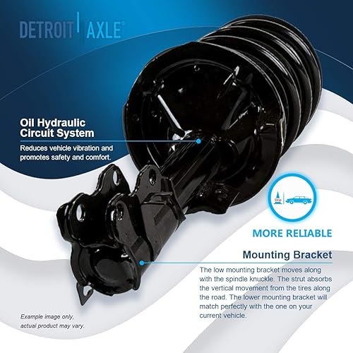 Miniatura 158 de Detroit Axle - Puntal delantero para Hyundai Sonata 2012-2014 2012-2015 Kia Optima, puntal lateral izquierdo con montaje de resorte helicoidal 2013