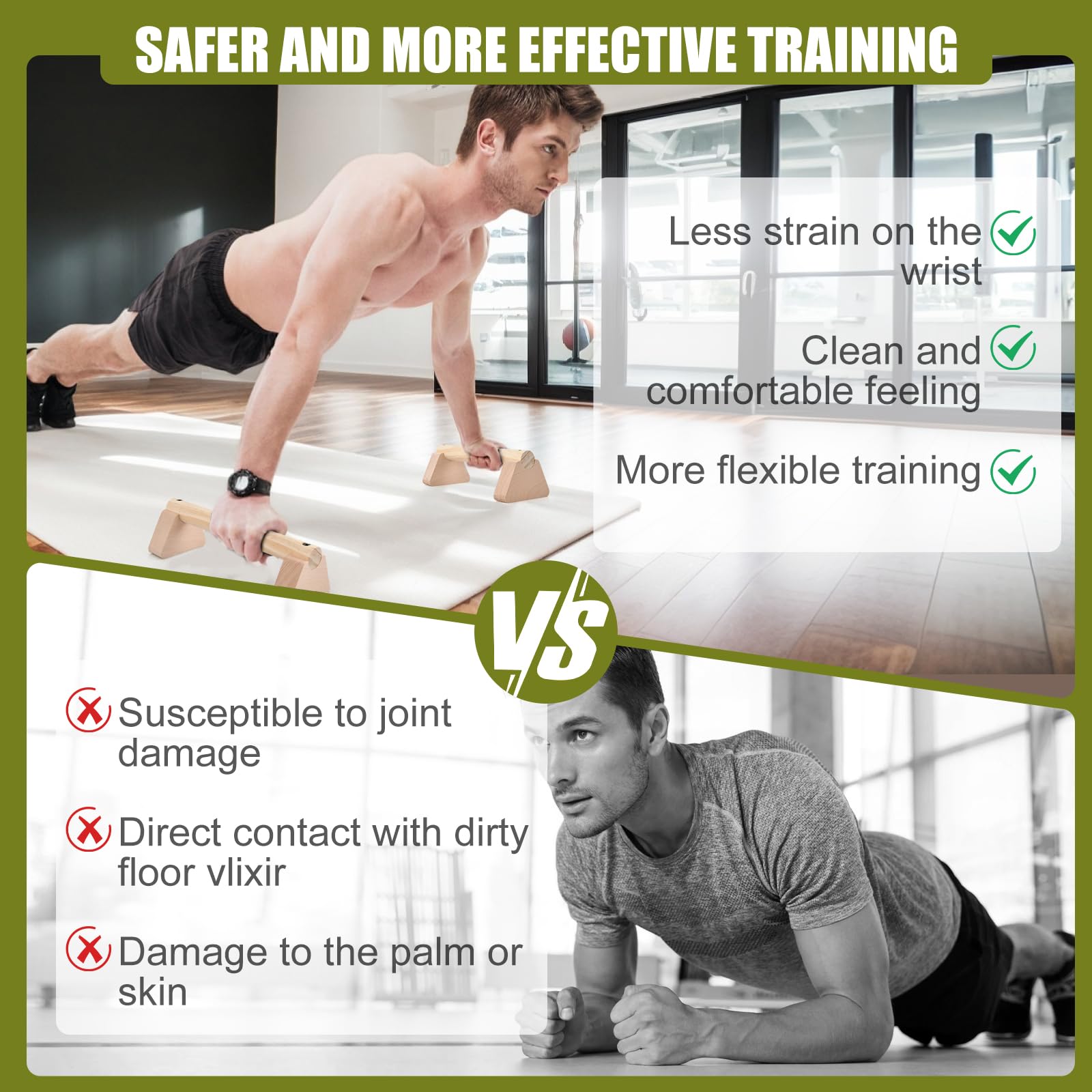 Calisthenics handgrepen voor intensieve training: parallelle stangen, push- up en push-ups, ondersteuning voor push-ups, onmisbare uitrusting voor je trainingsroutine
