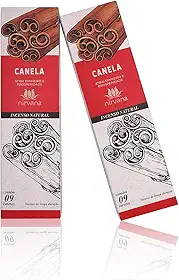 Kit Incenso de Canela Nirvana Atrai Dinheiro 2cx 18 varetas
