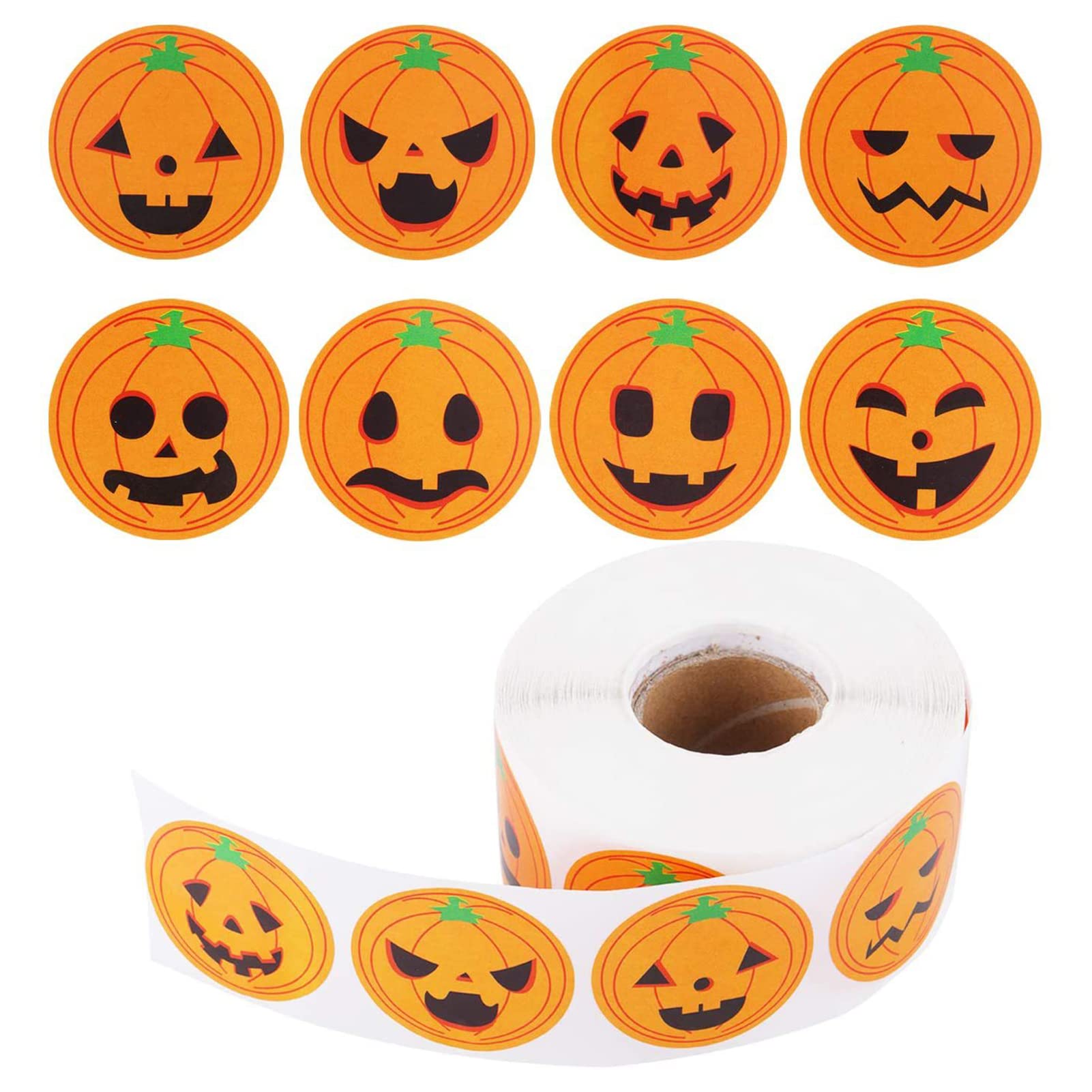 Amazon.co.jp: Linshesf ハロウィンパンプキンステッカー 2枚 カボチャ