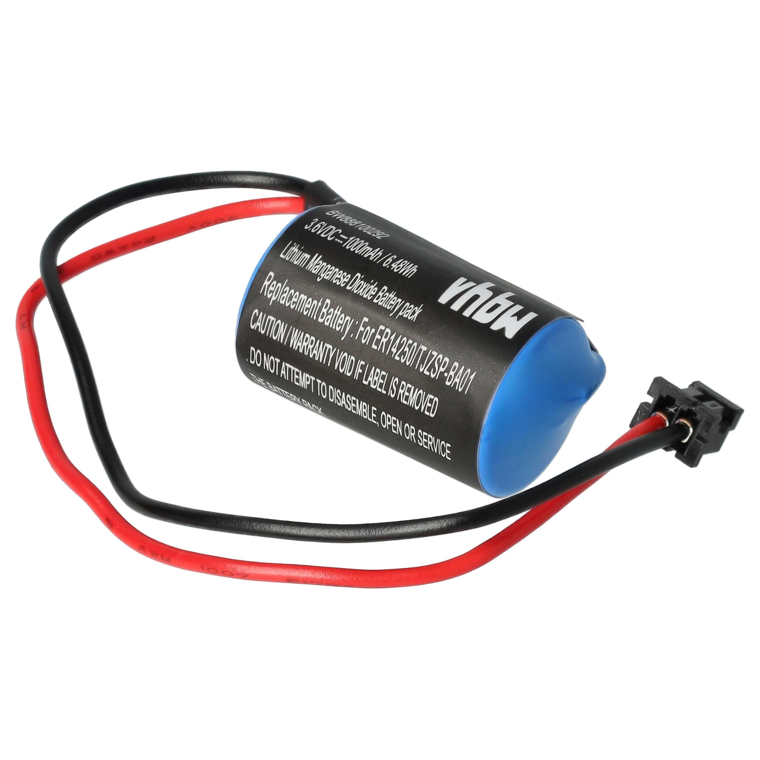 vhbw 5 x bateria kompatybilna z Omron V Servo Drive, Sigma 2, SGDH ServoRack, SGDH Amplifier CNC, serwo napędowe (1000 mAh, 3,6 V, Li-MnO2)