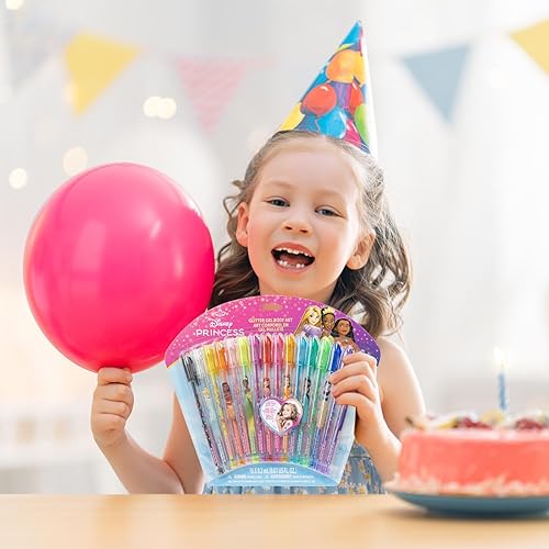 Miniatura 7 de Townley Girl Disney Princess 16 Piece Glitter Pen Body Art Set, Glittery and Bright Colors, Ages 3