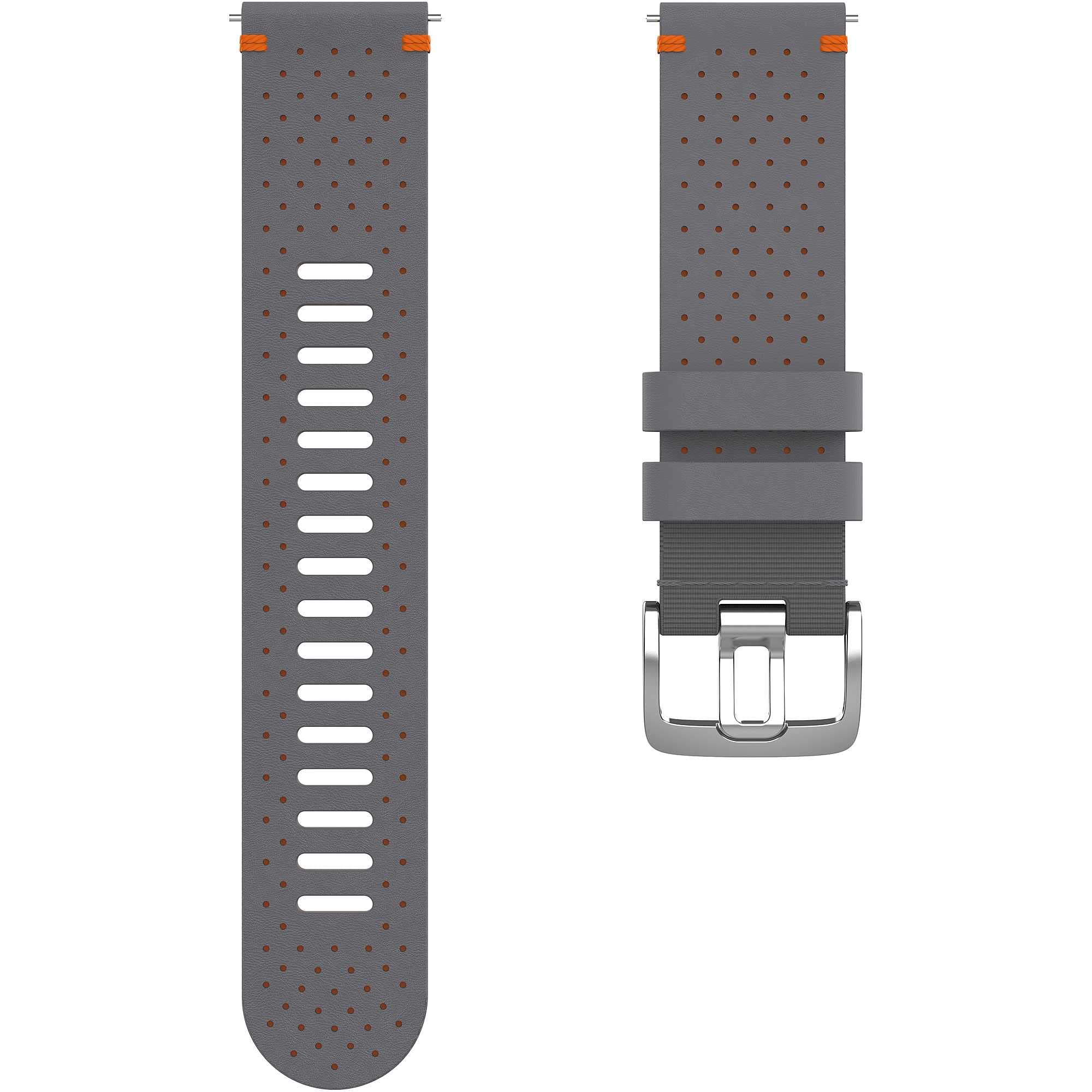 Polar perforated leather wristband for 22mm compatible sportswatches (GritX, Vantage M & V2 series)