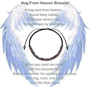 Amazon.com: Coolvy Hug from Heaven Bracelet, Morse Code Bracelets