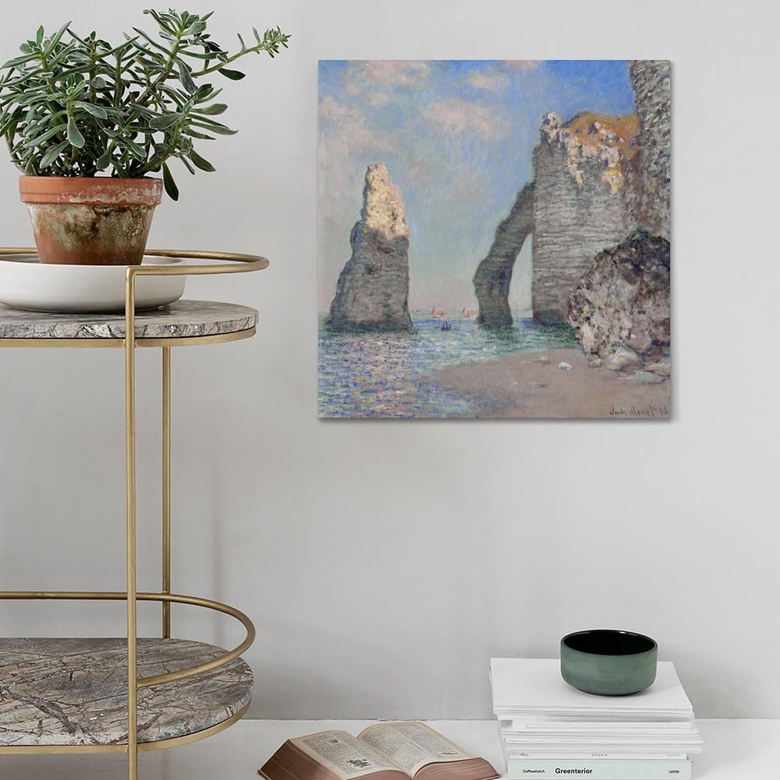 Amazon.co.jp: 「エトルタの断崖 2」Claude Monet クロード・モネ