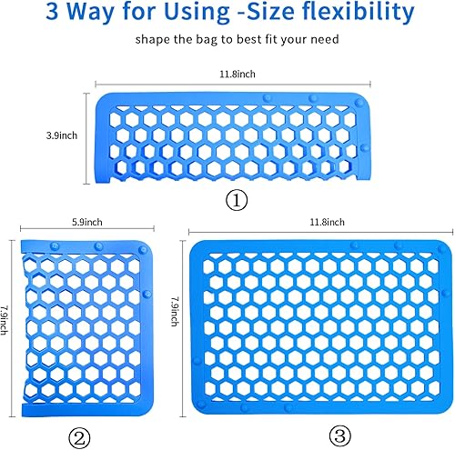 Miniatura 2 de REVEX Bolsa de lavavajillas para biberones, de 11.8 x 7.9 pulgadas, bolsa grande de silicona para lavavajillas para artículos pequeños, adecuada